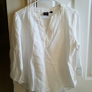 3/4 length sleeve linen top